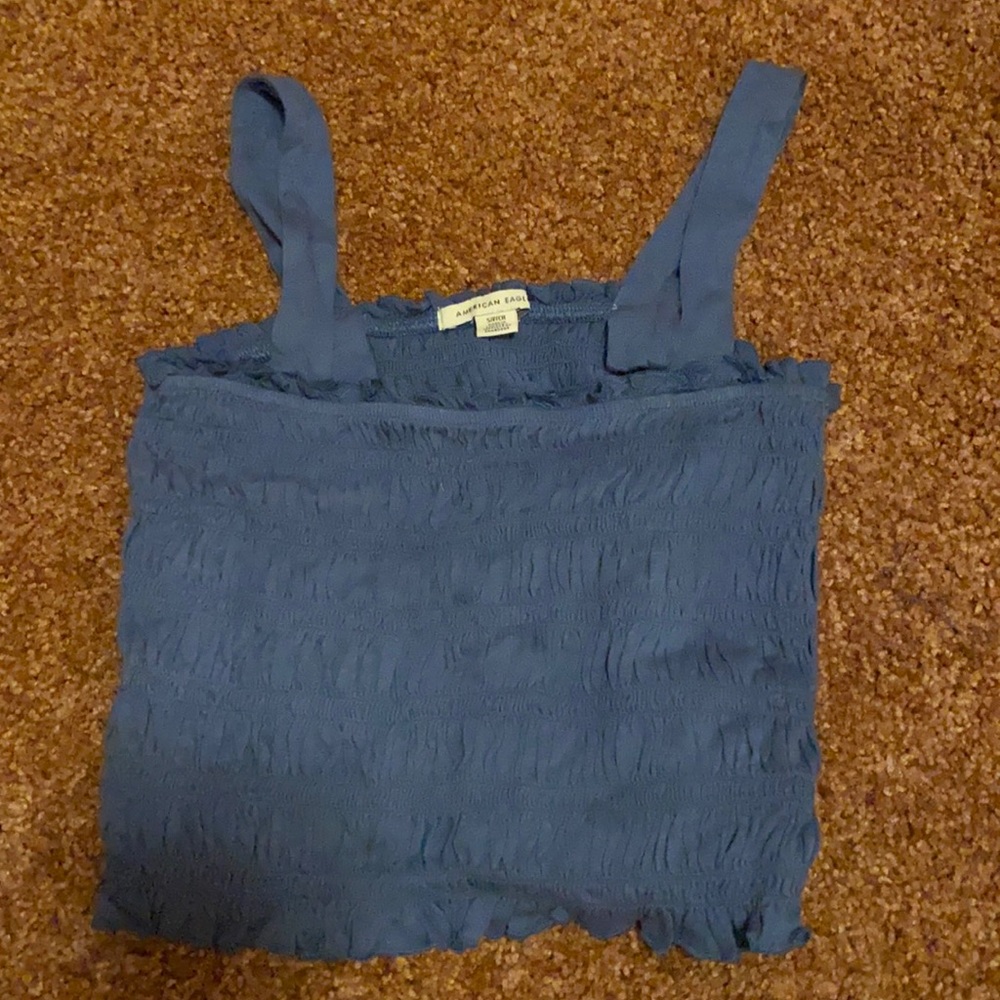 Small Navy American Eagle Cropped Tank